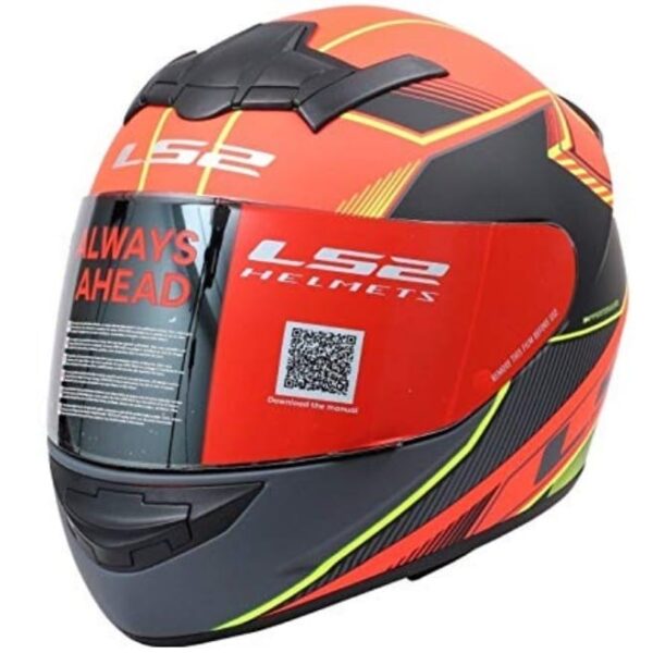 LS2 FF352 Kascal Matt Black Orange Helmet