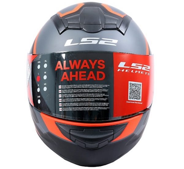 LS2 FF352 Mein Matt Black Orange Helmet - Image 2