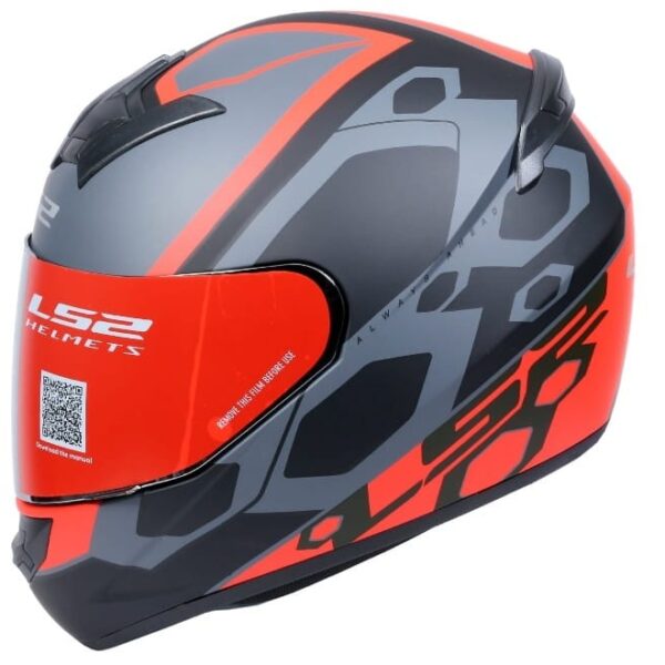 LS2 FF352 Mein Matt Black Red Helmet