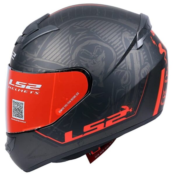 LS2 FF352 Street Gloss Black Red Helmet