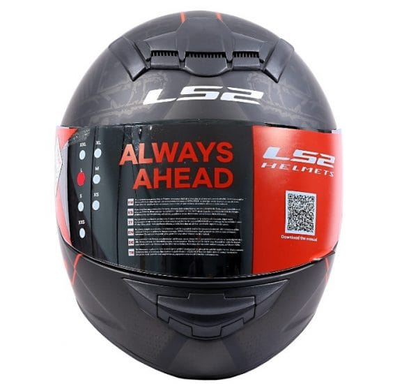 LS2 FF352 Street Gloss Black Red Helmet - Image 2