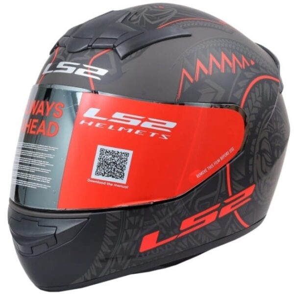 LS2 FF352 Takaroa Matt Black Red Helmet