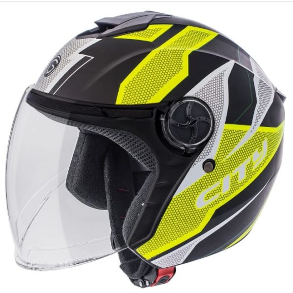 Gliders City DX- D1 Matt Black / Yellow Helmet