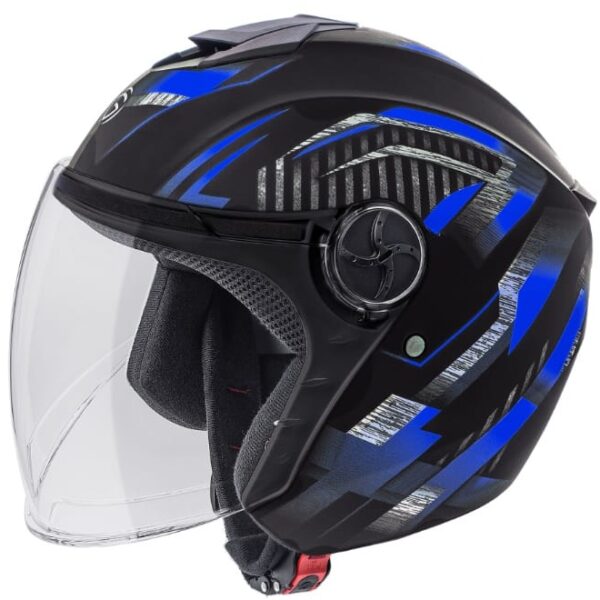 Gliders City DX- D2 Matt Black / Blue Helmet