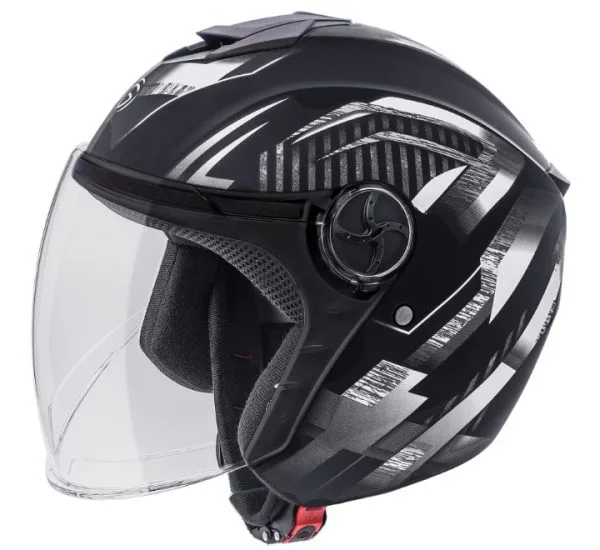 Gliders City DX- D2 Matt Black / Silver Helmet