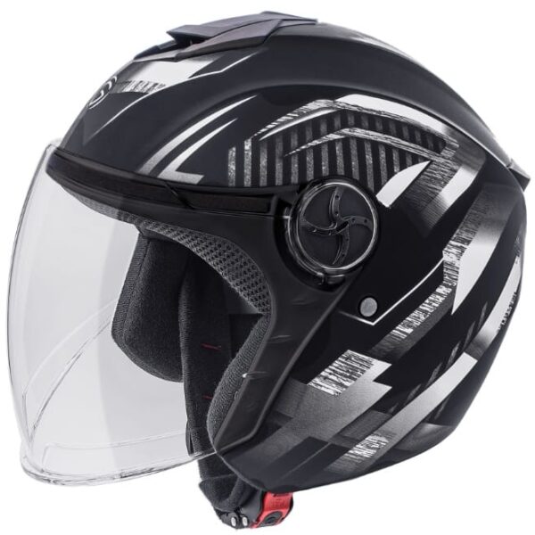 Gliders City DX- D2 Matt Black / Silver Helmet