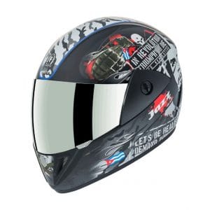 Gliders Jazz DX D4 Matt Black / Blue Helmet