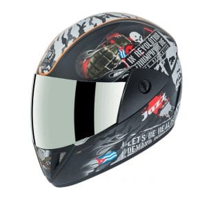 Gliders Jazz DX D4 Matt Black / Orange Helmet