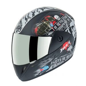 Gliders Jazz DX D4 Matt Black / Silver Helmet