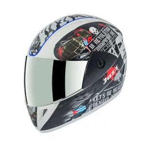 Gliders Jazz DX D4 Matt White / Blue Helmet
