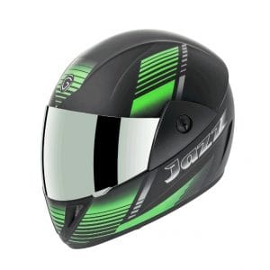 Gliders Jazz DX 05 Matt Black / Green Helmet