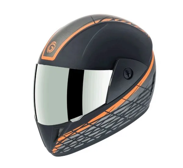 Gliders Jazz DX D6 Matt Black / Orange Helmet