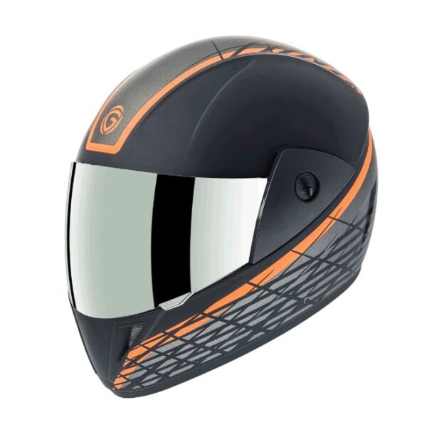 Gliders Jazz DX D6 Matt Black / Orange Helmet