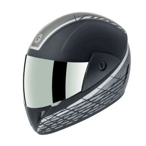 Gliders Jazz DX D6 Matt Black / Silver Helmet