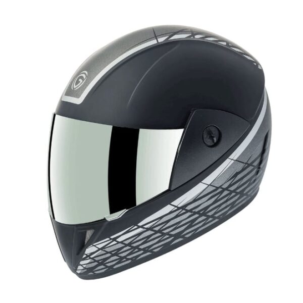Gliders Jazz DX D6 Matt Black / Silver Helmet