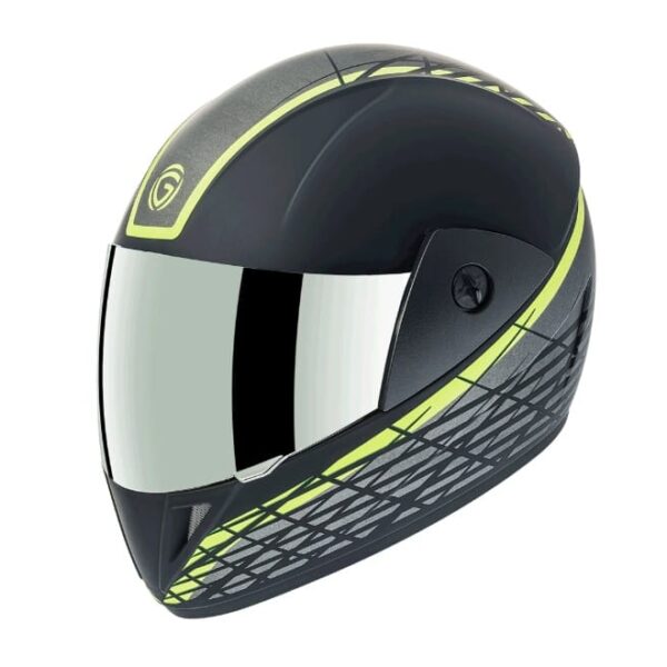 Gliders Jazz DX D6 Matt Black / Yellow Helmet