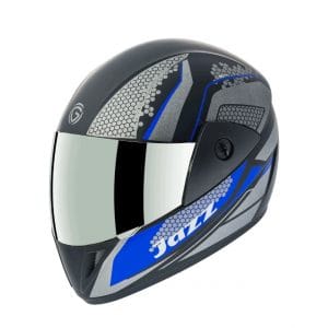 Gliders Jazz DX D7 Matt Black / Blue Helmet
