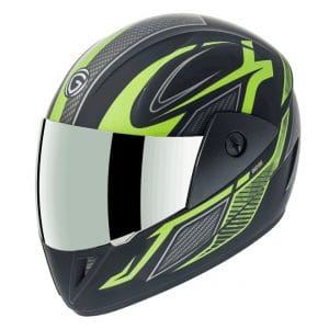 Gliders Jazz DX D8 Matt Black / Green Helmet