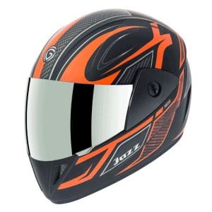 Gliders Jazz DX D8 Matt Black / Orange Helmet