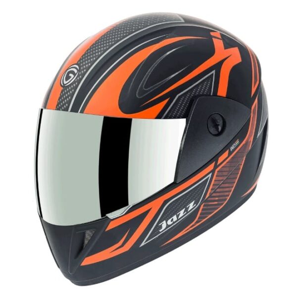 Gliders Jazz DX D8 Matt Black / Orange Helmet