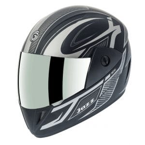 Gliders Jazz DX D8 Matt Black / Silver Helmet