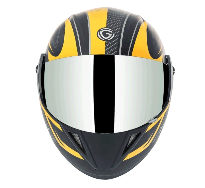 Gliders Jazz DX D8 Gloss Black / Yellow Helmet The Rider Hub