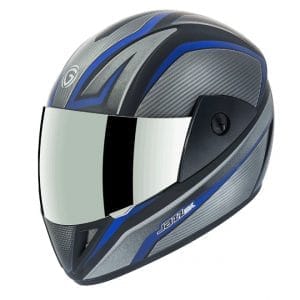 Gliders Jazz DX D1 Matt Black / Blue Helmet