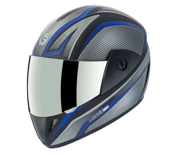Gliders Jazz DX D1 Matt Black / Blue Helmet
