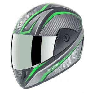 Gliders Jazz DX D1 Matt Black / Green Helmet