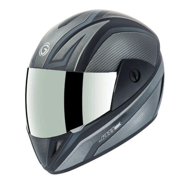 Gliders Jazz DX D1 Matt Black / Silver Helmet