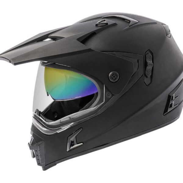Gliders MC - 3 Dual Visor Matt Black Helmet