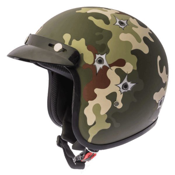 Gliders Trendy Jet- D1 Matt Olive Green Helmet