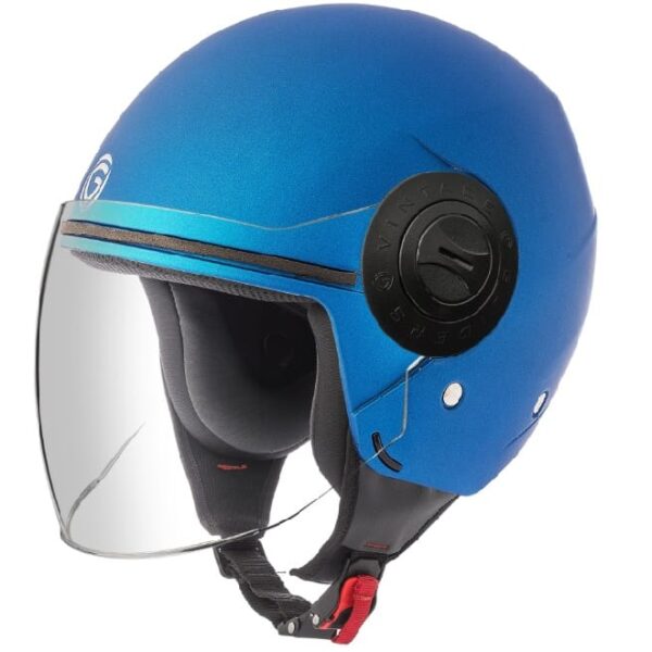 Gliders Vintage Matt Blue Helmet