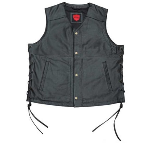 Kavaci Jerez (vest) Black Men's Leather Vest Jacket