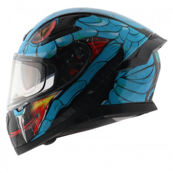 Axor Apex Venomous Helmet (Black Neon Blue)