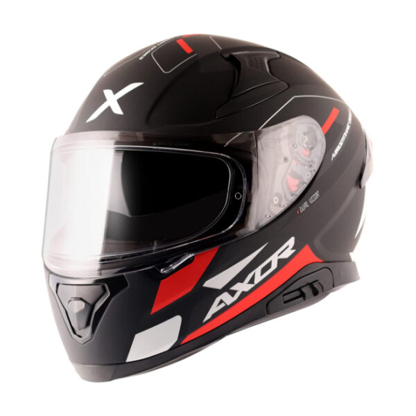 Axor Apex Turbine Helmet Dull (Black Red Grey)