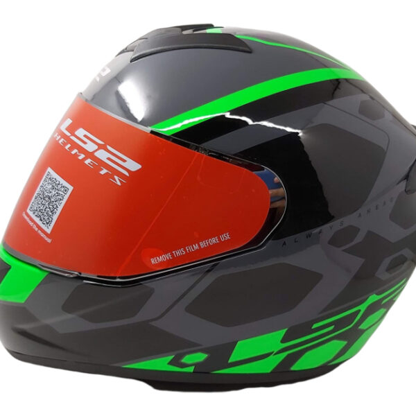 LS2 FF352 Mein Matt Black Green Helmet