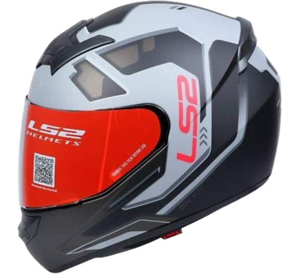 LS2 FF352 Rookie Iron Face Matt Black Grey Helmet - Image 2