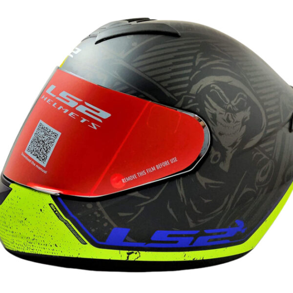 LS2 FF352 Street Matt Black Yellow Helmet