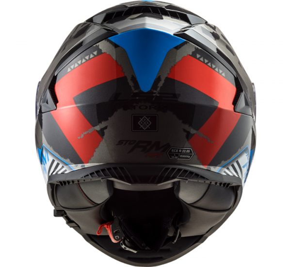 LS2 FF800 Storm Sprinter Black Red Titanium Helmet - Image 5