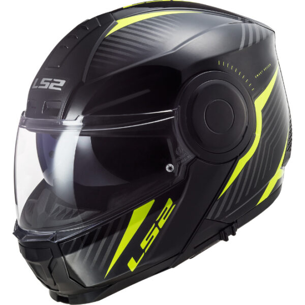 LS2 FF902 Scope Skid Black Hi-Viz Yellow Helmet