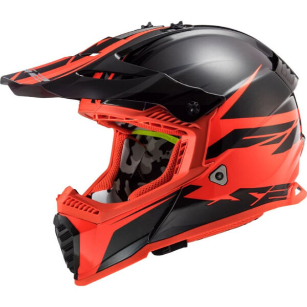 LS2 MX437 Fast Evo Roar Black / Red Helmet