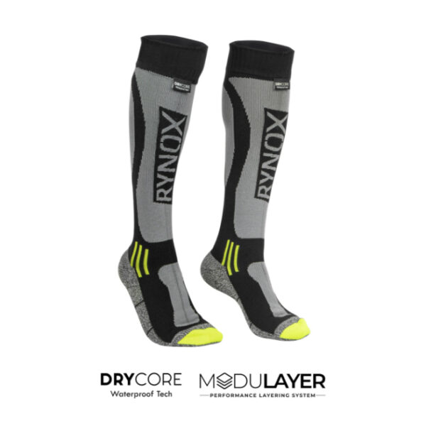 Rynox H2GO Pro Waterproof Socks- Black/ Grey