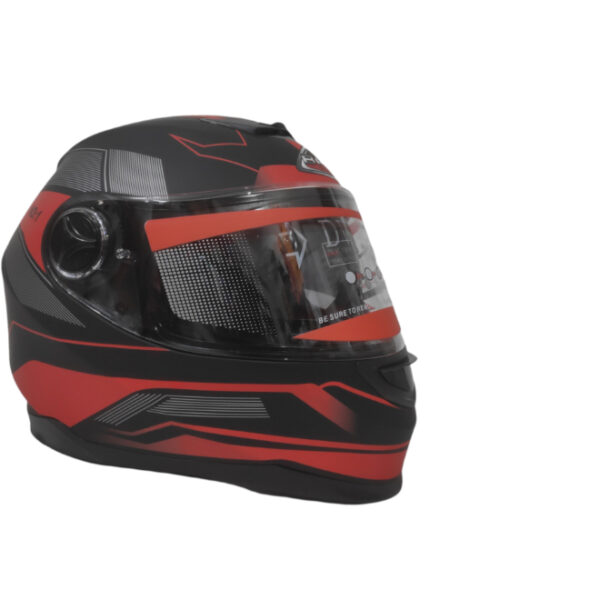 BF2 FF322 No. 1 Matt Red Black Helmet