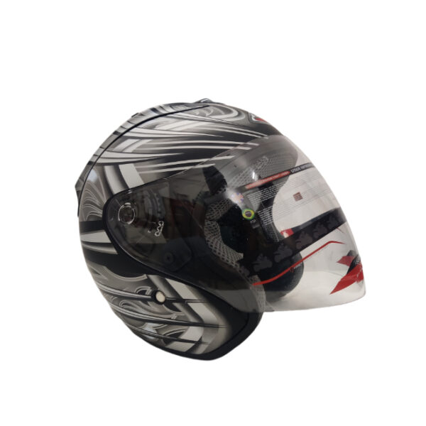 BF2 FF668 Matt Black Grey Helmet
