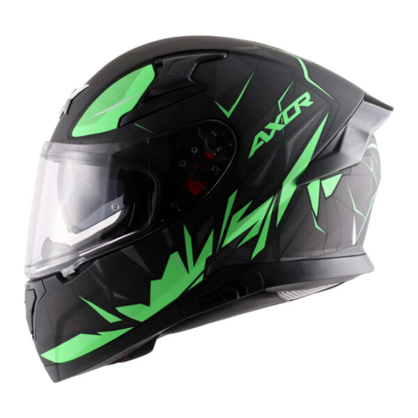 Axor Apex Hunter Black Neon Green Helmet