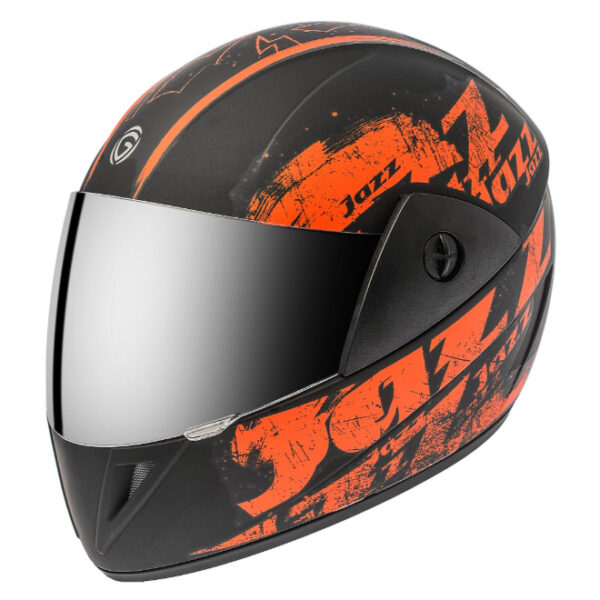 Gliders Jazz DX D11 Matt Black / Orange Helmet