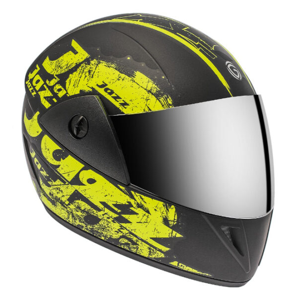 Gliders Jazz DX D11 Matt Black / Yellow Helmet