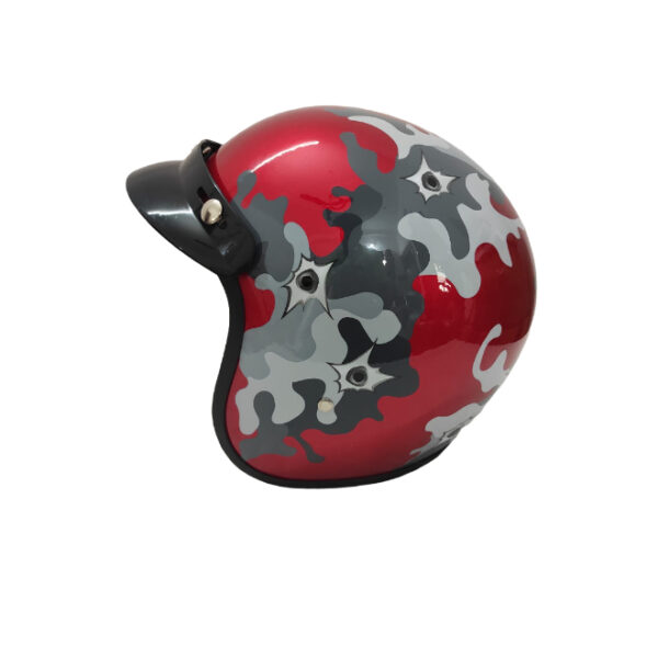 Gliders Trendy Jet - D1 Gloss Cherry Red Helmet
