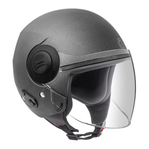 Gliders Vintage Matt Gun Grey  Helmet